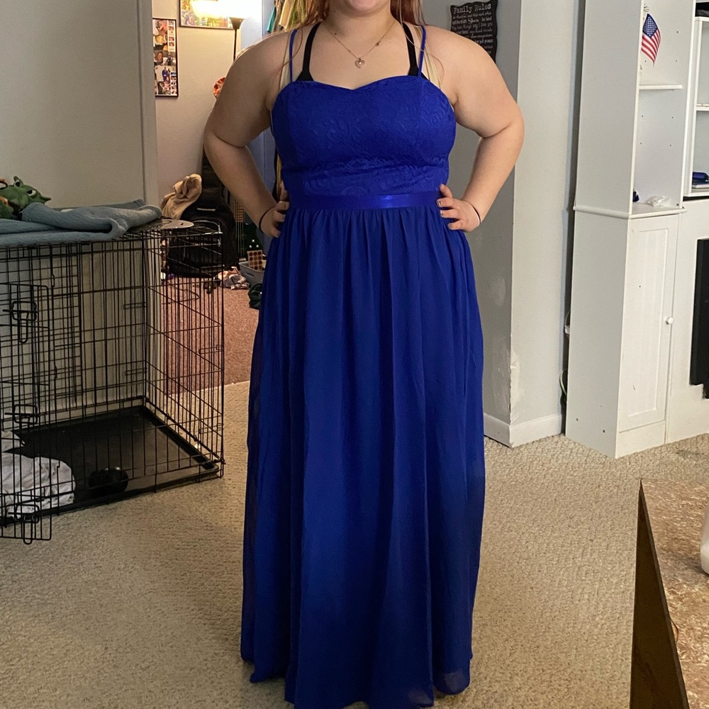 Amazon Women's Blue Maxi Dress